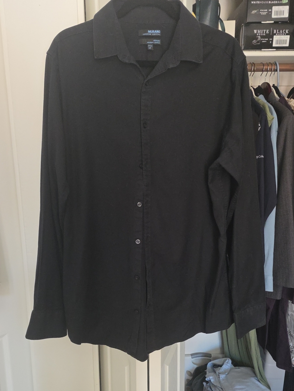 Murano Black Men's Long-Sleeve Button Shirt